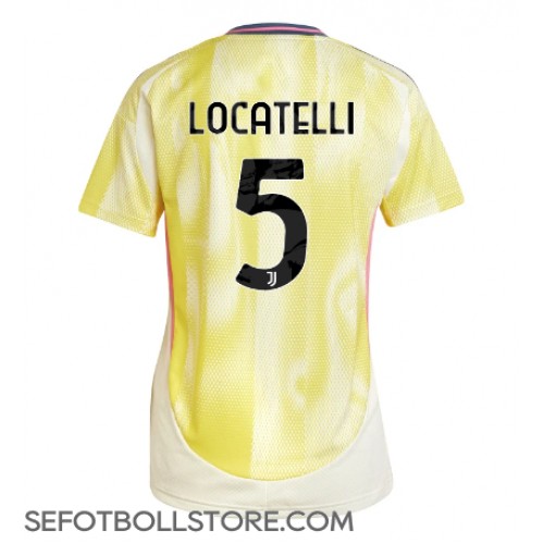 Juventus Manuel Locatelli #5 Replika Bortatröja Dam 2024-25 Kortärmad